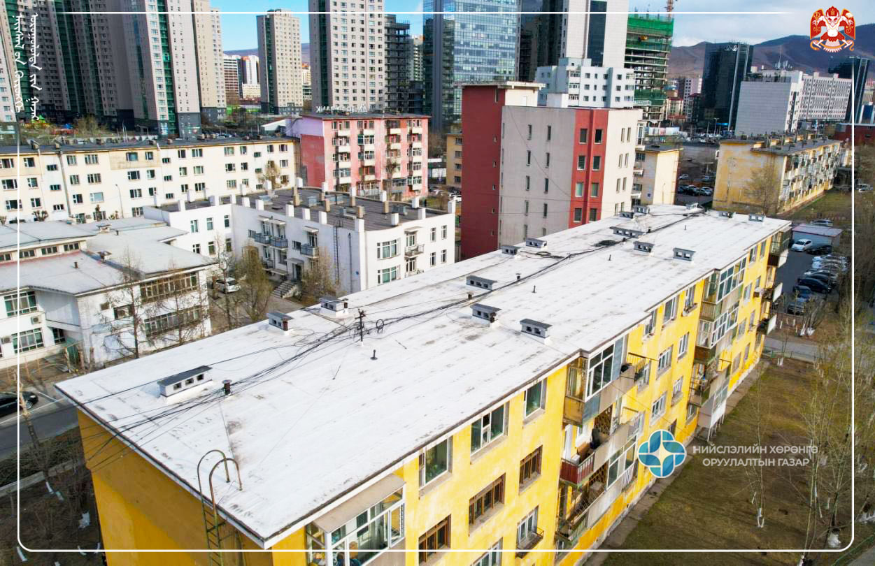 Roof Repair Work for Residential Apartment Buildings Completed